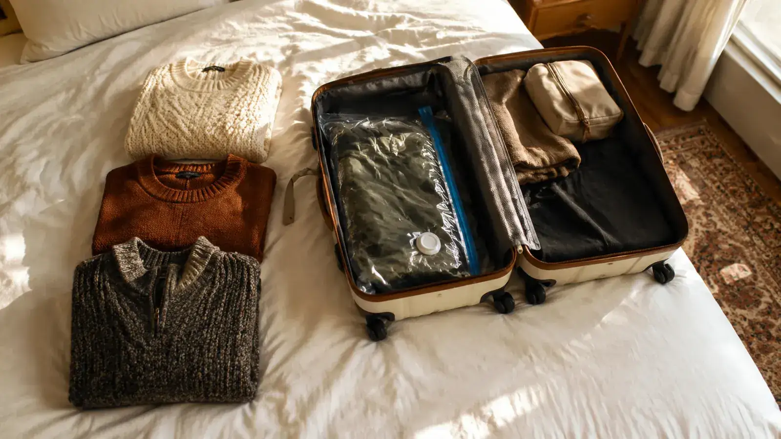 The $10 Trick That Finally Let Me Take Sweaters on a Carry-On-Only Trip
